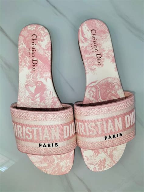 christian dior sandals pink|christian dior slides for sale.